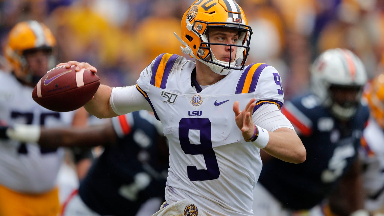 Burrow's 321 yards helps No. 2 LSU down No. 9 Auburn, 23-20